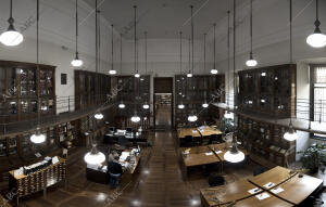 La sala Cervantes de la biblioteca Nacional