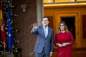 El Presidente del Gobierno Mariano Rajoy se reune en Moncloa con la Presidenta...