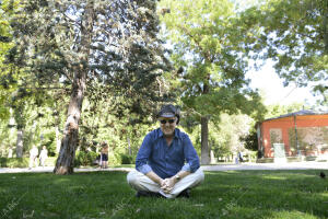 Entrevista al profesor Richard Vaughan en el Parque del Retiro