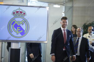 Presentación de la renovación de Sergio Ramos por el Real Madrid