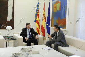 Reunión en la Moncloa de Ximo Puig y Mariano Rajoy