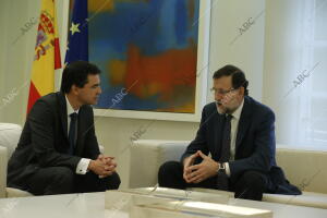 Reunión en el Palacio de La Moncloa, del presidente del Gobierno Mariano Rajoy...