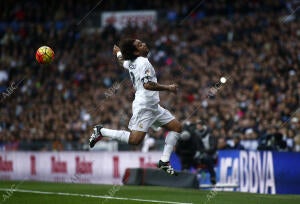 En la imagen, Marcelo durante el partido