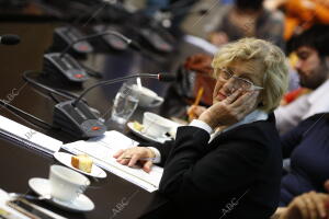 sayuno informativo de la alcaldesa de Madrid, Manuela Carmena