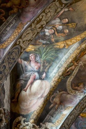 Los frescos de la iglesia de San Nicolás, restaurados tras tres años de trabajo,...