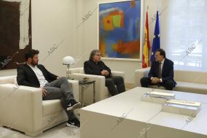 Reunión en el palacio de La Moncloa del presidente del Gobierno Mariano Rajoy...