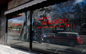 Oficina de la plataforma Recupérate Psoe en la calle Ferraz