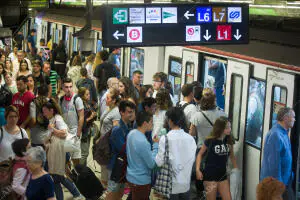 Huelga de los trabajadores del Metro de Barcelona