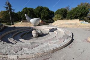 Estanque del Parque Tierno Galván en el distrito de Arganzuela