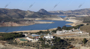 Reportaje de sequía. Pantanos y embalses. Embalse de Iznájar