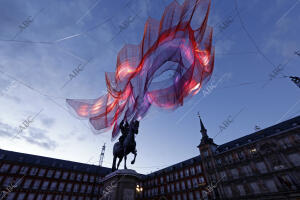 Espectáculo en la plaza mayor con motivo del Iv Centenario