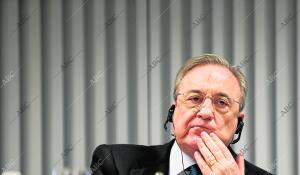 Florentino Pérez, Giovanni Castellucci y Marcelino Fernández Verdes, anuncian la...