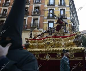 Procesión de Jesús del Gran Poder, en el momento que se le rompió la Cruz