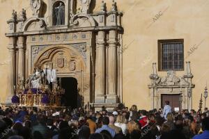 Procesión de la Hermandad de las Angustias de la iglesia de San Agustín