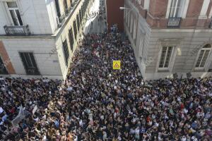 Manifestación frente al ministerio de Justicia por la sentencia de la manada