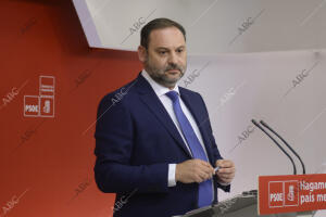 Rueda de prensa de José Luis Ábalos, tras la reunión de la ejecutiva del PSOE en...