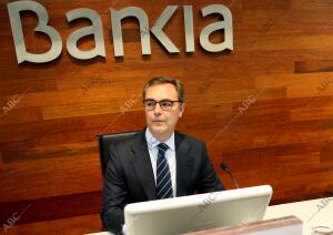 Rueda de prensa del consejero delegado de Bankia José Sevilla