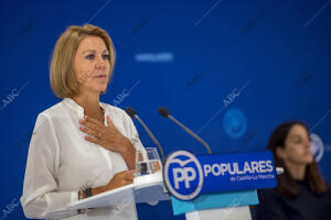 La presidenta del PP de Castilla La Mancha, María Dolores de Cospedal, ha...