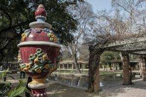 El parque de María Luisa. En la Imagen, el estanque de los Lotos