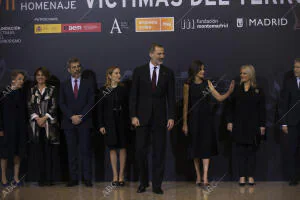 El Rey Felipe VI y Doña Letizia asisten al concierto homenaje a las víctimas del...