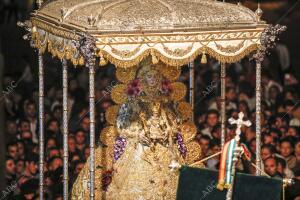 Procesión de la Virgen del rocío en la Aldea