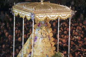 Procesión de la Virgen del rocío en la Aldea