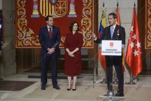 Juan Guaidó visita la Comunidad de Madrid y recibe a ciudadanos venezolanos