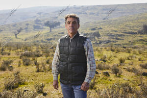 Victorino Martín en la finca «Las Tiesas de Santa María», sede de su ganadería...