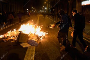 Cuarta noche de disturbios en la manifestación contra el encarcelamiento del...