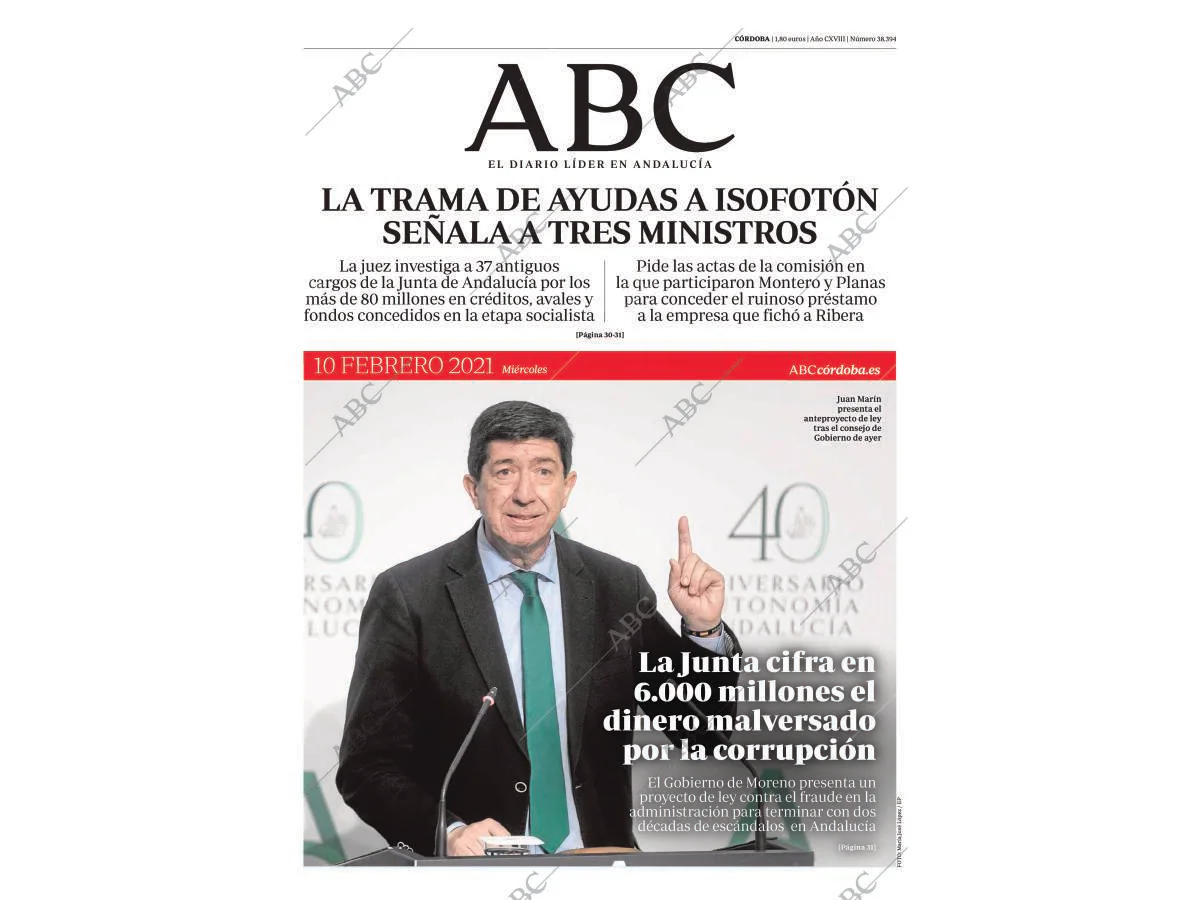 La Junta de Andalucía sanciona con 2,37 millones de euros a
