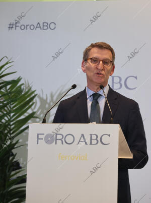 Alberto Núñez Feijóo en el foro Abc en la sede del Periódico