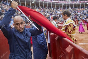 El ayudante de mozo de espadas <strong>David</strong> Marchán