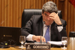 El ministro de Transformación Digital, José Luis Escrivá, comparece en la sesión...