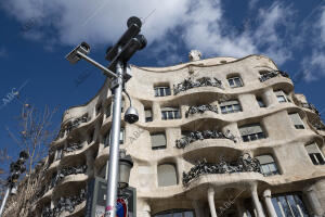 Cámaras de seguridad en la ciudad. En la imagen, La Pedrera