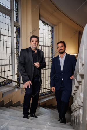 Mario Rocco, director del Círculo de Bellar Artes y Javier Moscoso, director de...