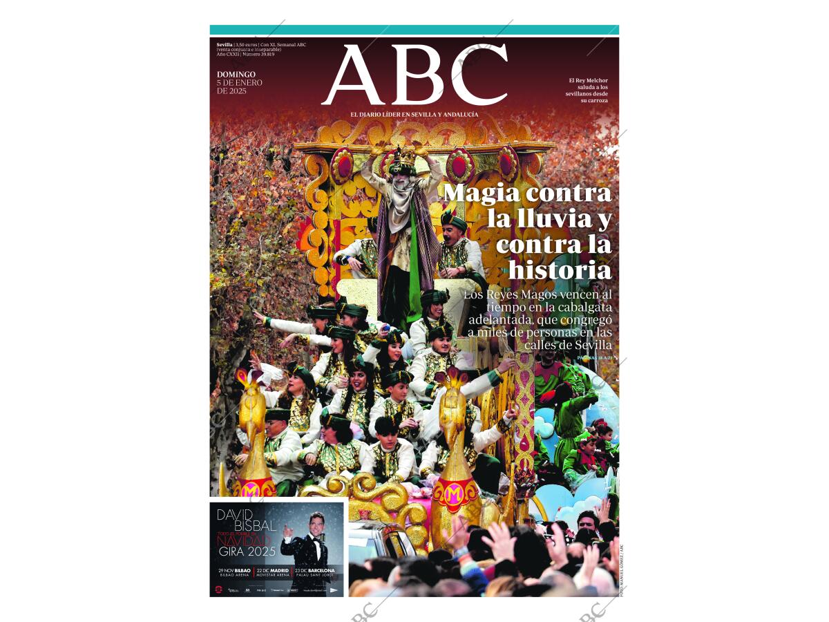 Periódico ABC SEVILLA 05-01-2025,portada - Archivo ABC