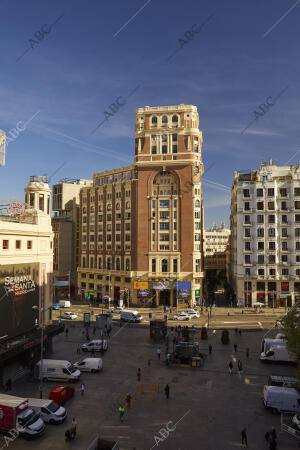 Gran Vía / plaza del Callao. Edificio de la asociación de la Prensa