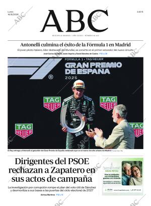 ABC MADRID 14-09-2026 página 1