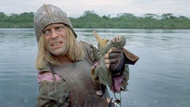 Klaus Kinski, en la película «Aguirre, la cólera de Dios»