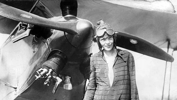Amelia Earhart en una imagen de 1928
