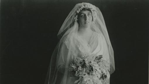 Elanor Wilson en su boda con William Gibbs McAdoo, el 7 de mayo de 1914