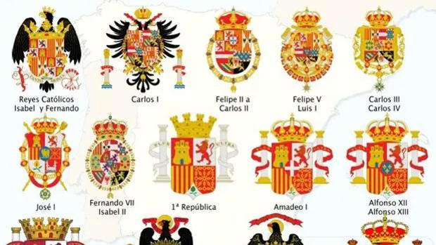 Pegatina de la Bandera de España Ondeante con el Águila de San Juan x2