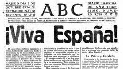 Editorial de ABC, tras la declaración del Estado catalán en 1934
