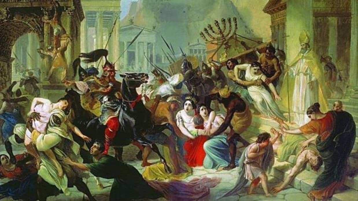 Saqueo de Roma por los bárbaros en el año 455