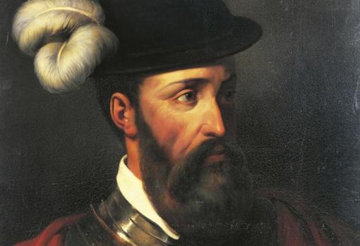 Retrato moderno de Francisco Pizarro basado en las descripciones físicas de los textos