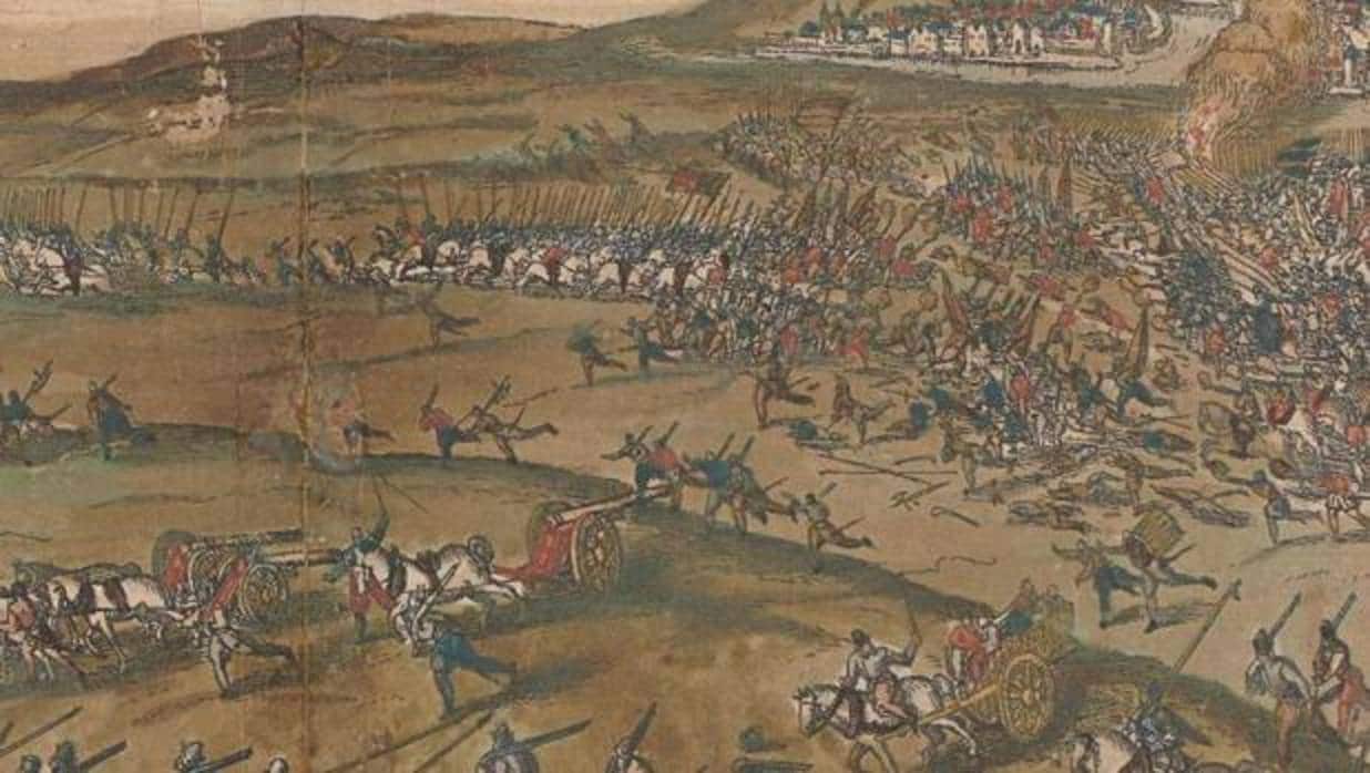 la batalla de Gembloux por Frans Hogenberg