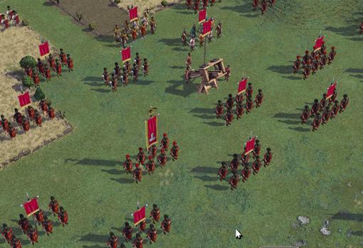 Despliegue de un ejército romano en «Field of Glory II»