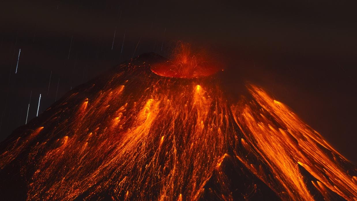 Foto de archivo de Volcán