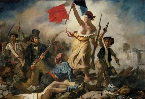 «La libertad guiando al pueblo», Eugene Delacroix