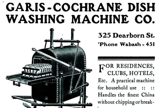 Publicidad de «Garis-Cochran Dish Washing Machine»